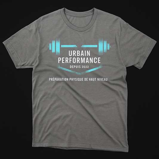 T-Shirt à Manche Courte gris Urbain Performance